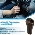 Automatic Transmission Gear Shift Knob 5 Speed for BMW Black Red Wood (2005–2013)