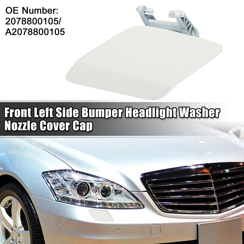 Front Left Side Bumper Washer Nozzle Cover Replacement for Mercedes E550 (2014–2016)