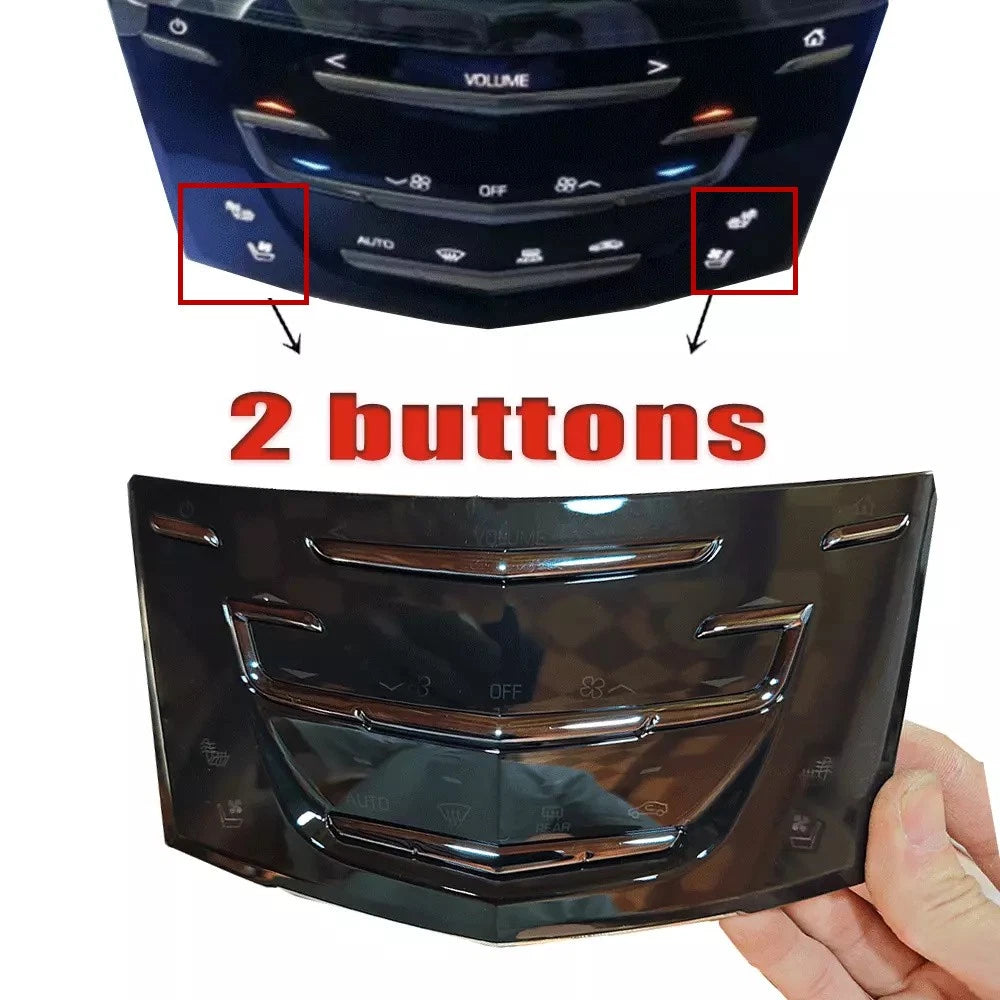 2-Button Seat Light Type A/C Panel w/o Circuit Board For Cadillac ATS XTS CTS