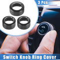 3 Pc AC Switch Knob Ring Cover Trim Replacement for Toyota 4Runner (2010–2020)