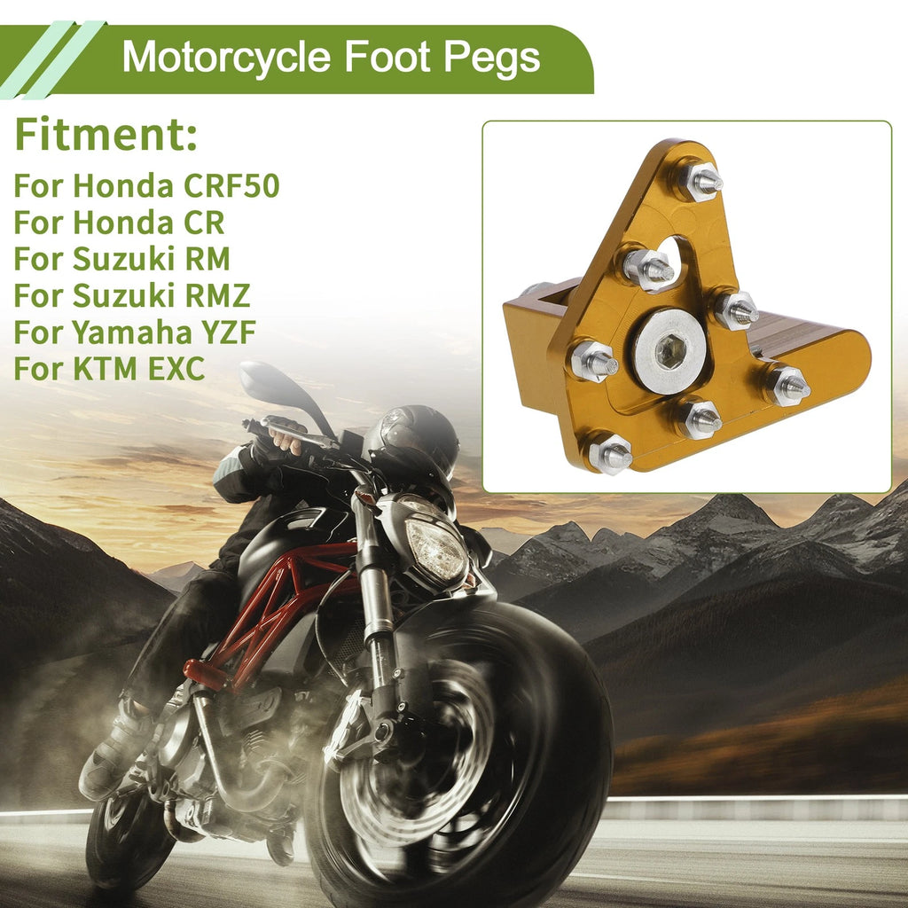 Motorcycle Foot Pegs Replacement for Honda CRF50 Footrests (2004–2019)
