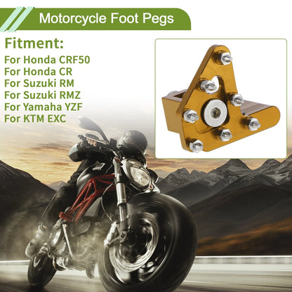 Motorcycle Foot Pegs Replacement for Honda CRF50 Footrests (2004–2019)