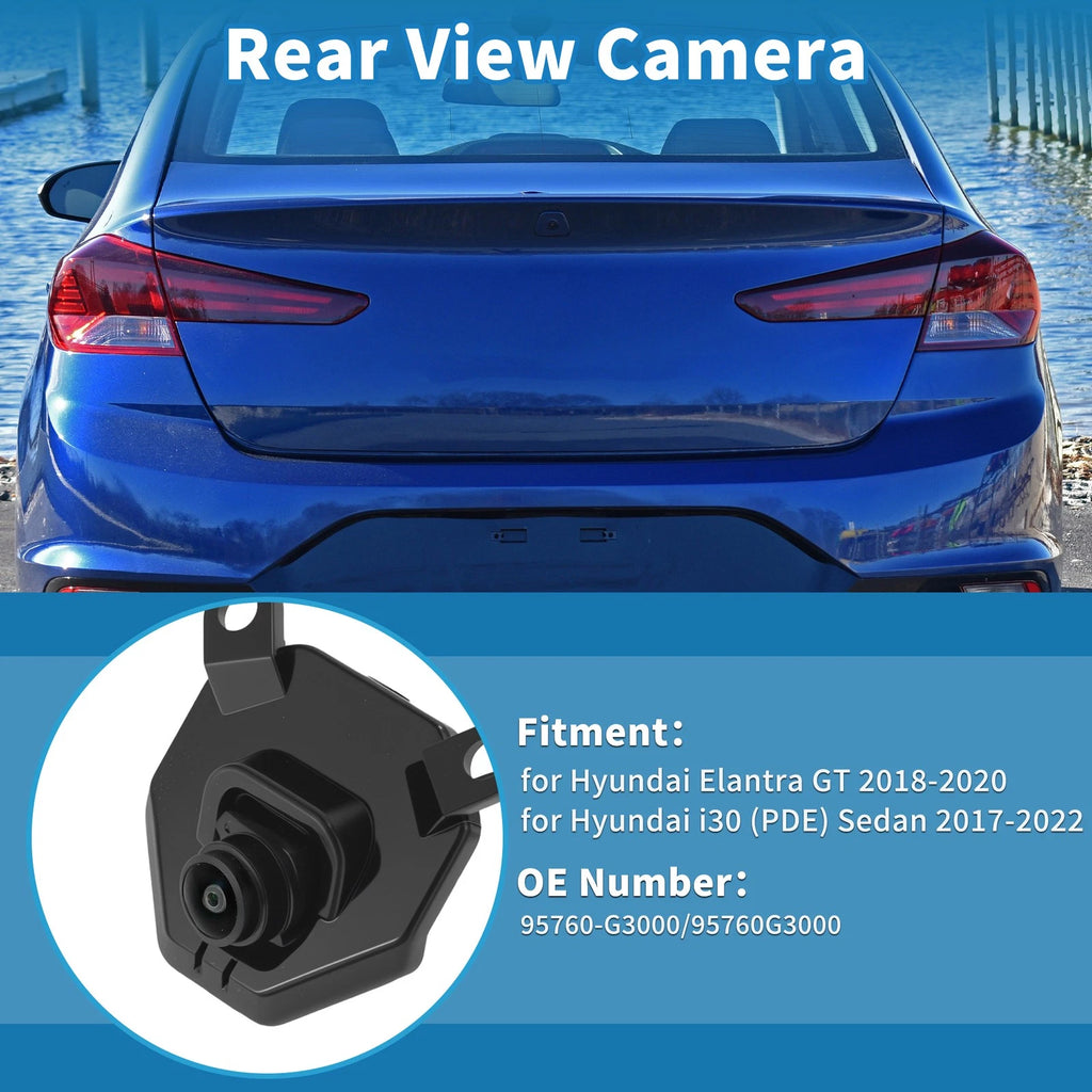 Rear View Backup Camera OEM Replacement for Hyundai Elantra GT (2018–2020)