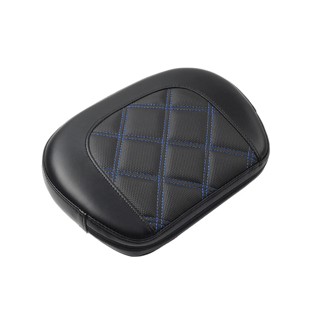 Passenger Bar Backrest Pad for Harley Electra Glide (2014–2023) - Blue Stitching