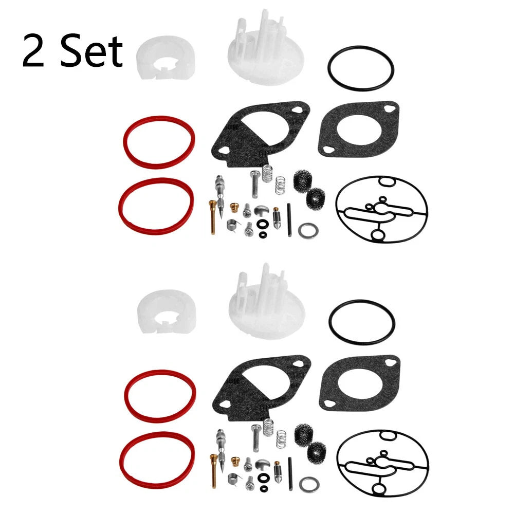 Set of 2 Carburetor Repair Kits for Master Overhaul Nikki B&S Lawn Mower (796184)