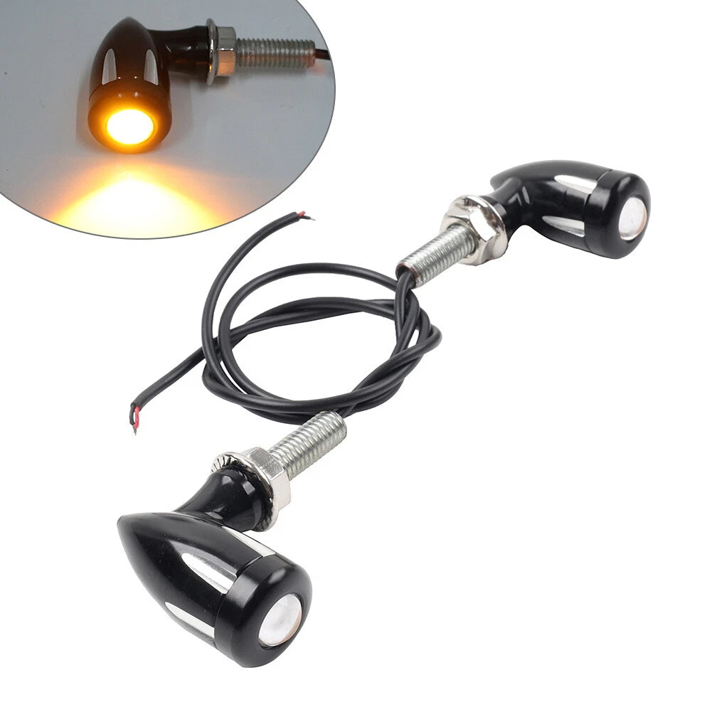 Mini Turn Signal Light Blinker 8mm for Bobber Cafe Racer