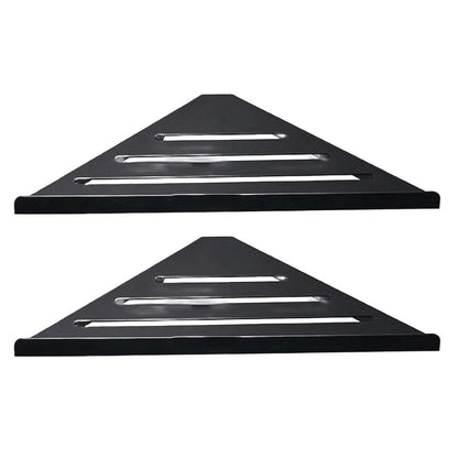 2X Stainless Steel Corner Shelf for Bathroom Kitchen Shower Storage
