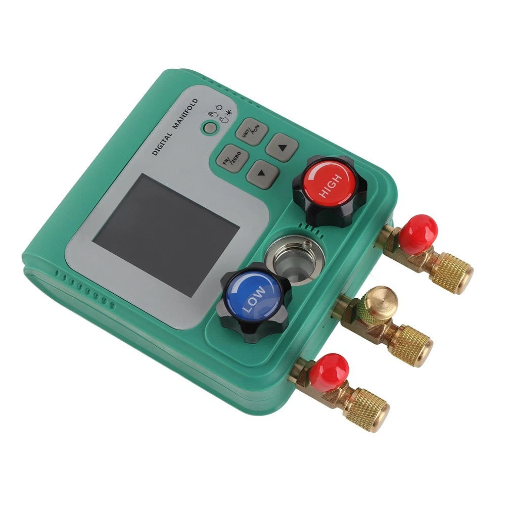 DY523 HVAC Pressure Meter with Evap Temp Readout for Automotive Applications