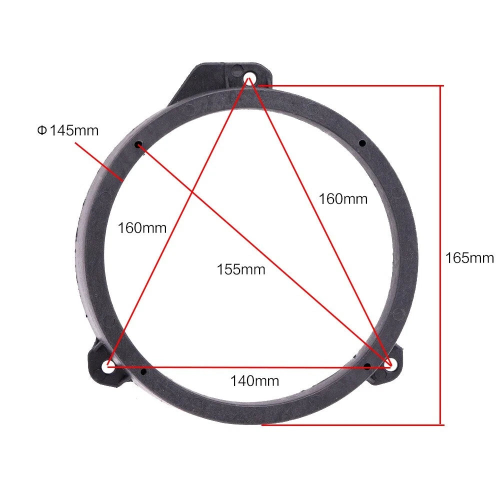 1 Pair Speaker Spacer Adapter Ring for Subaru Forester (2014–2018)