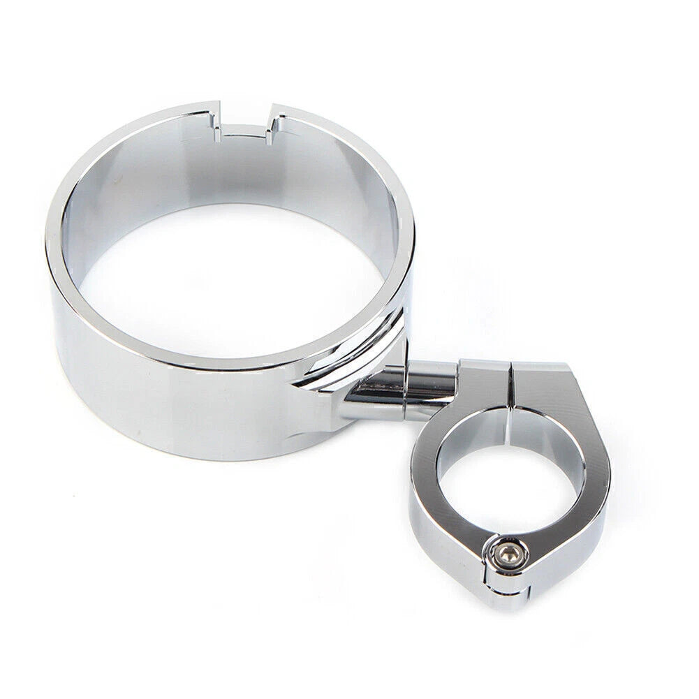 39mm Chrome Side Mount Speedo Relocation Bracket for Harley Dyna Sportster (2004–2023)