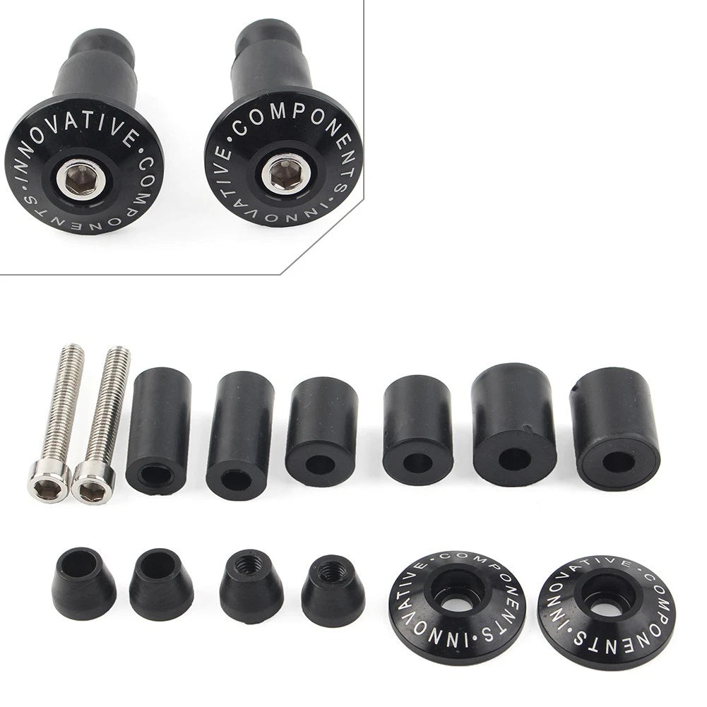 CNC Handle Bar End Weights for Dirt Bike (7/8'', Black)