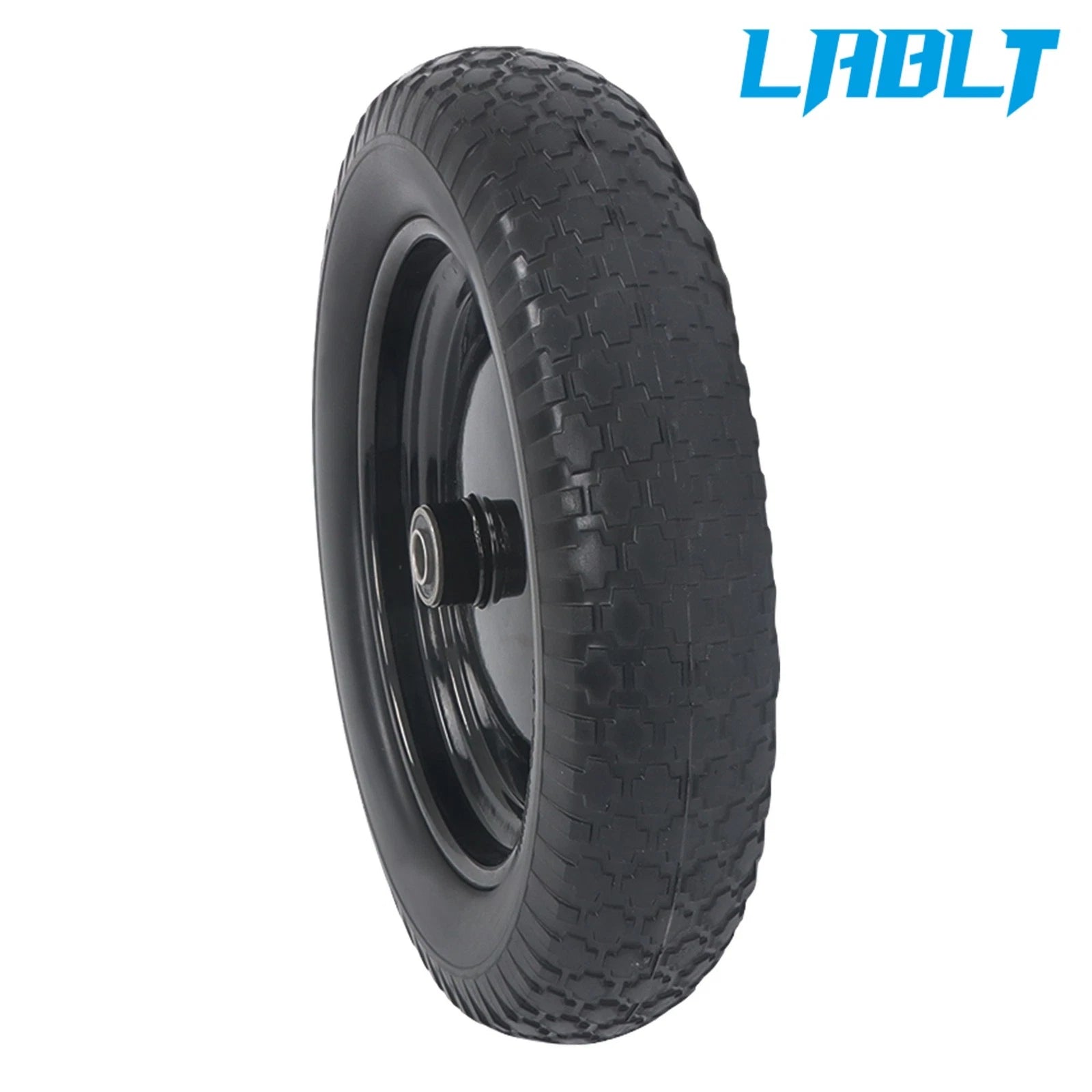 Solid Tire and Wheel 14.5"×4.00-8 for LABLT (1" Axle, 3" Hub)