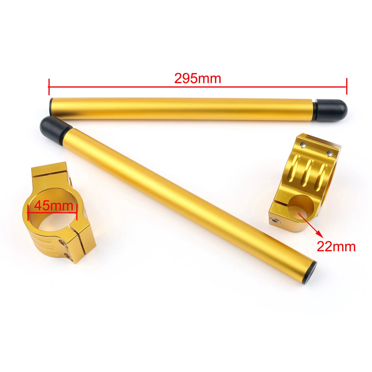 Clip-On Handlebars for Suzuki GSXR600 (1997–2003) 45mm Gold