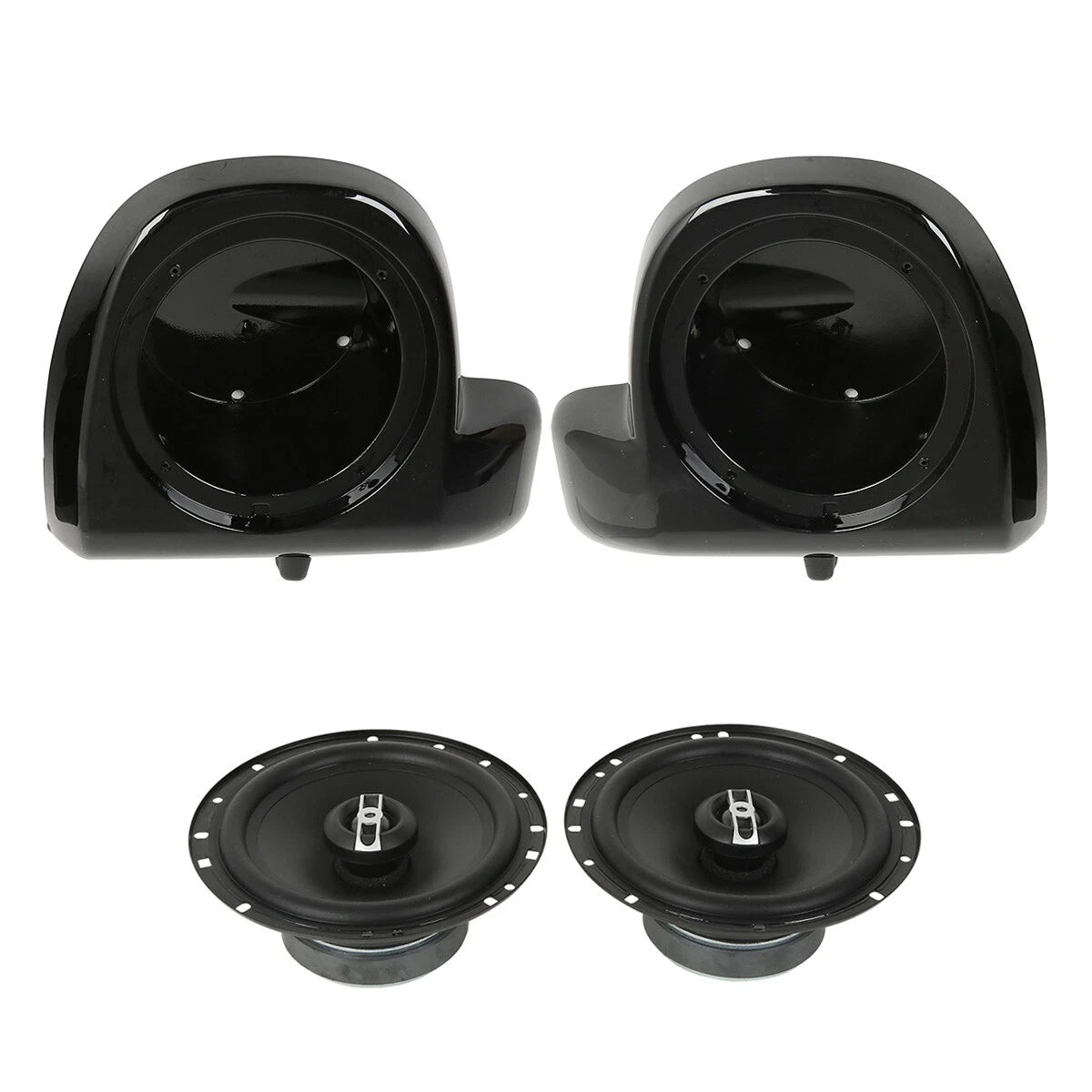 6.5" Lower Vented Fairing Pods Speaker Grills for Harley Touring (2014–2024)