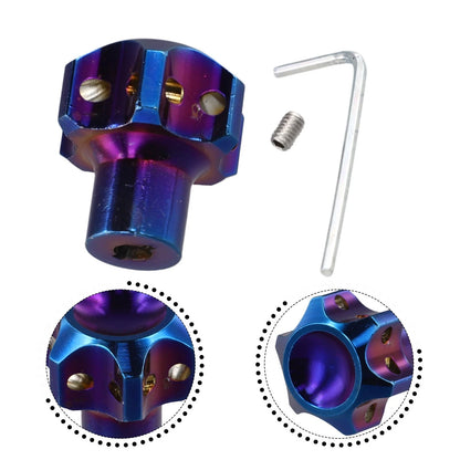 CNC Modified Burnt Titanium Key Head for Motorcycle