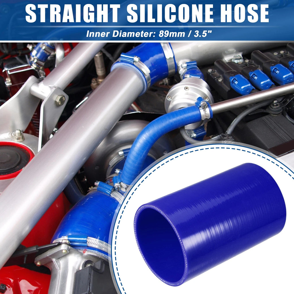 3.5" ID 6" Length Silicone Reducer Hose for Intercooler (Universal)