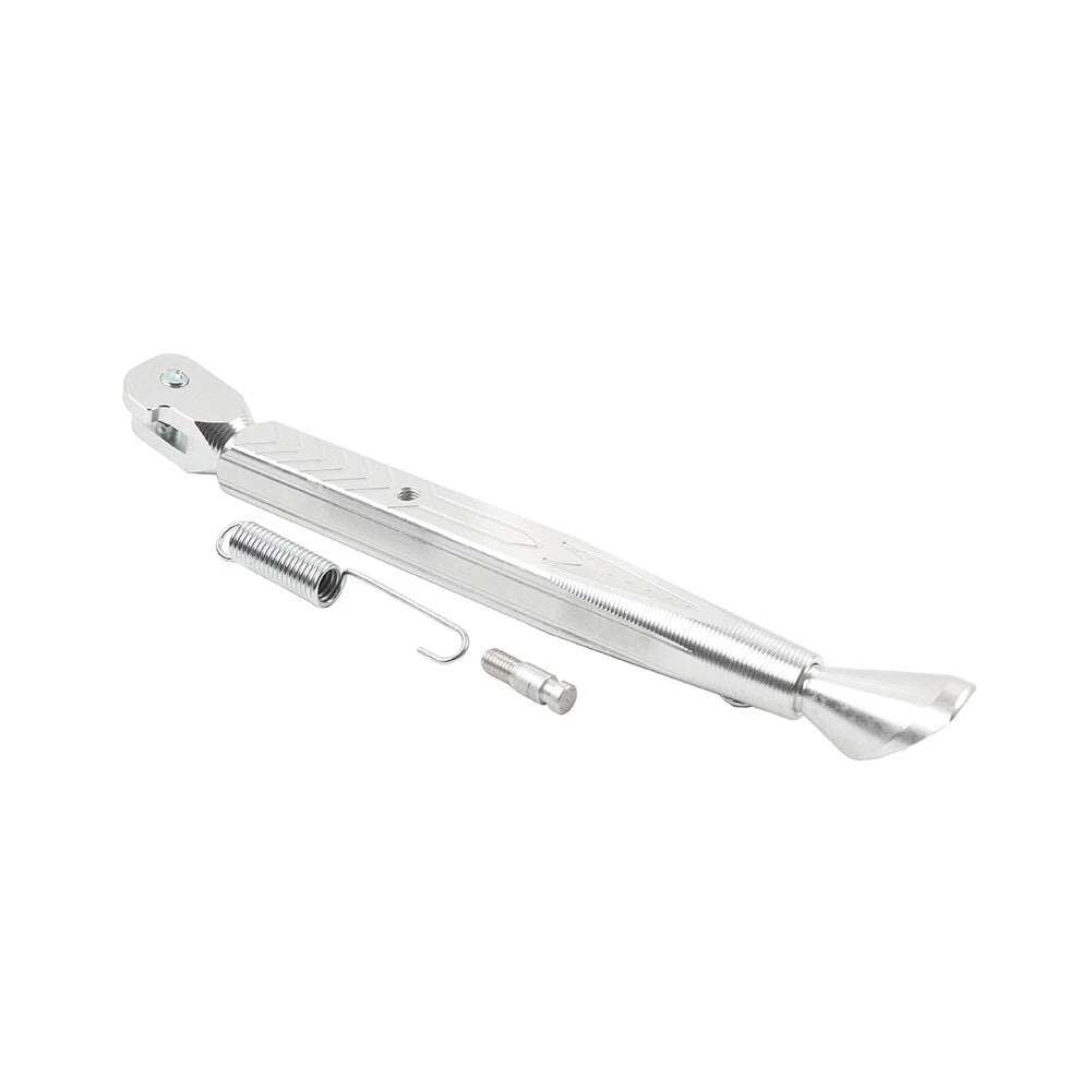 CNC Silver Adjustable Kickstand Foot for Motorcycle Universal