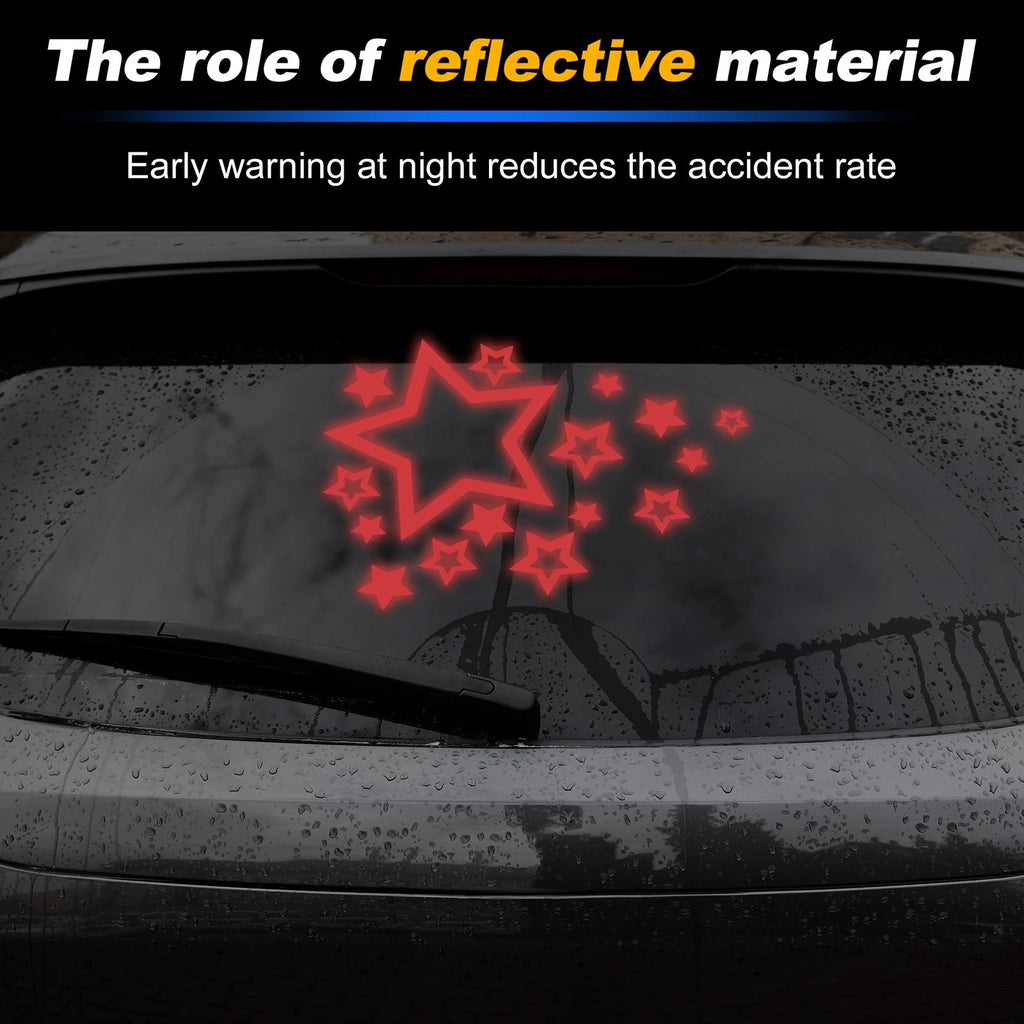 Reflective Bumper Decal for - Red Stars A Version