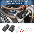 2 Pin Horn Waterproof Connector Plug for Honda (2010–2020)