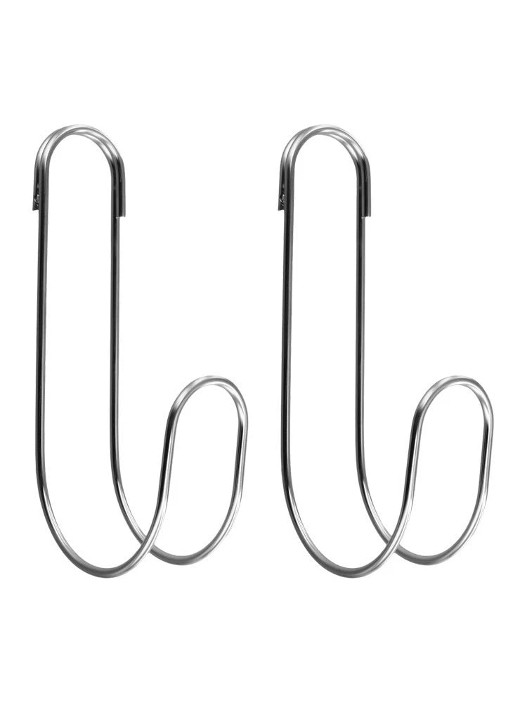 2X Stainless Steel Storage Hooks for Garden Hoses