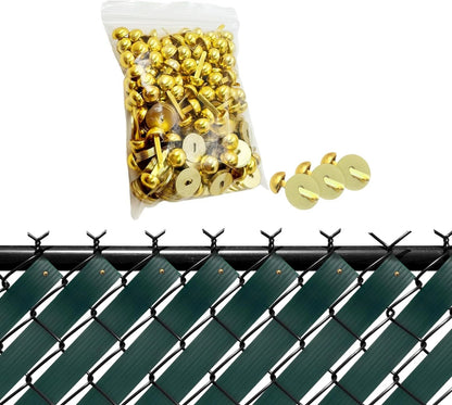 Brass Fasteners for Chain Link Fence Privacy Tape Weave (View Blocking)
