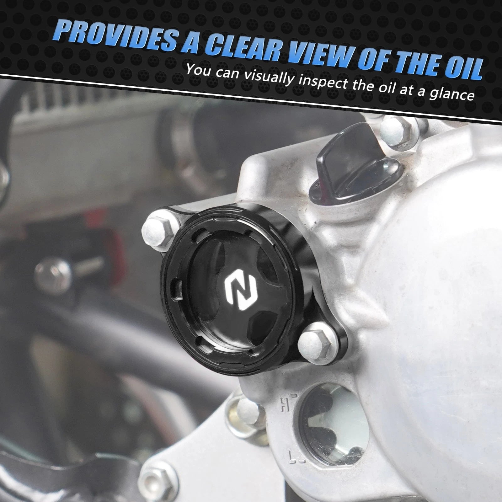 Oil Filter Cover Cap for Honda TRX450ER (2006–2014) - Black