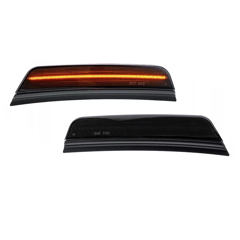 Amber LED Smoke Lens Front Side Marker Light for Jeep Grand Cherokee (2021–2026)