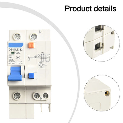 High Performance DZ47LE 32 1P+N 230V Safety Breaker with Overload Protection