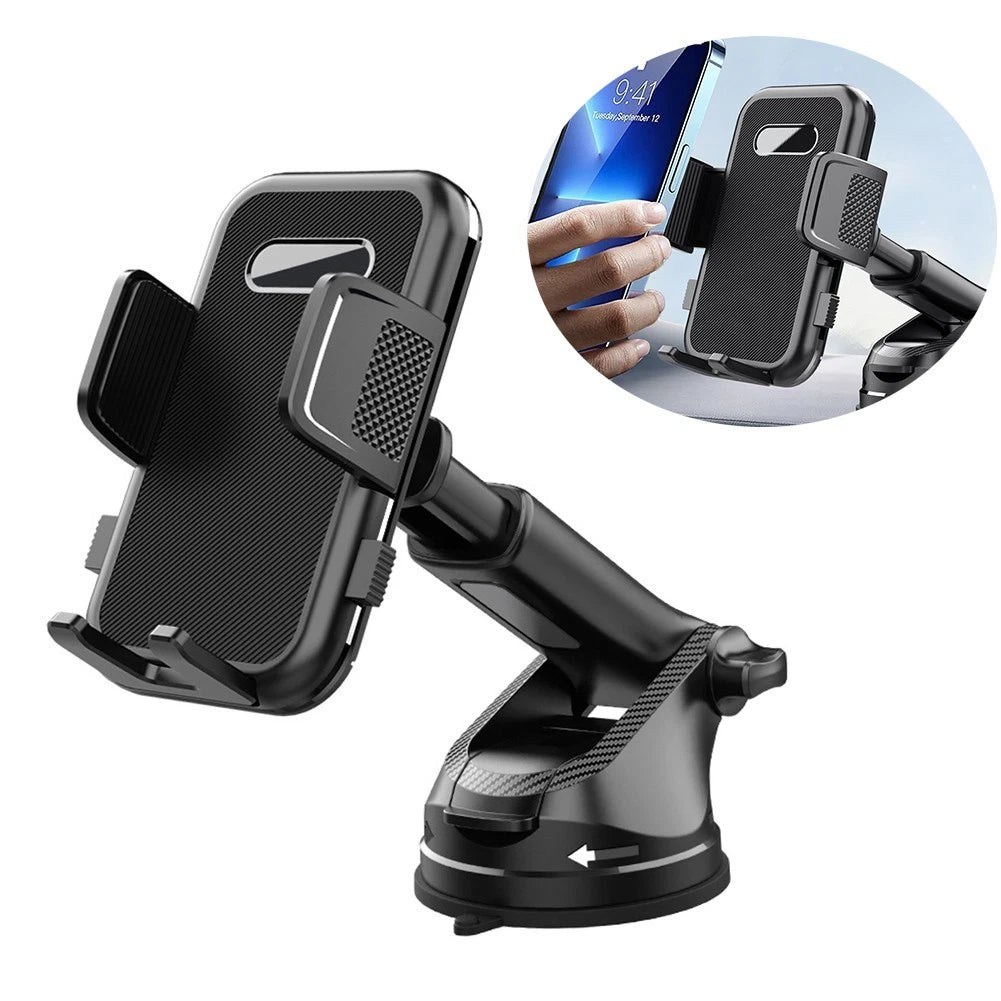 Adjustable Phone Mount for Car Dashboard with Strong Grip (Universal Fit)