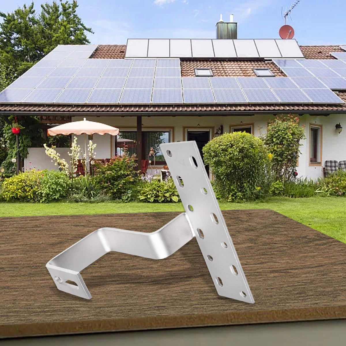 Adjustable Stainless Steel Solar Panel Bracket for Side Mounting
