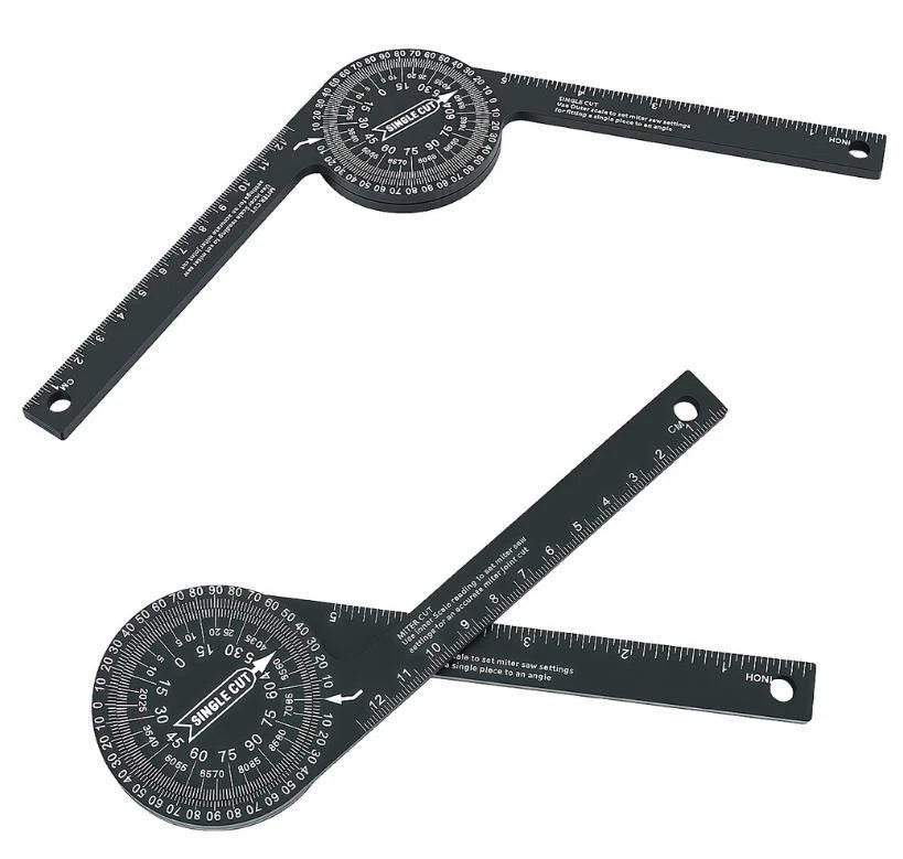 Aluminum Miter Saw Protractor for Fast Accurate Angle Readings
