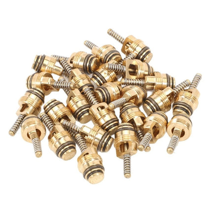 25 Pcs Brass A/C Valve Core BAS03009 for Ford and For Chrysler Vehicles