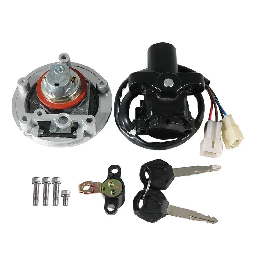 Ignition Key Switch & Fuel Tank Cap Set for Yamaha XVS1300CT (2007–2017)