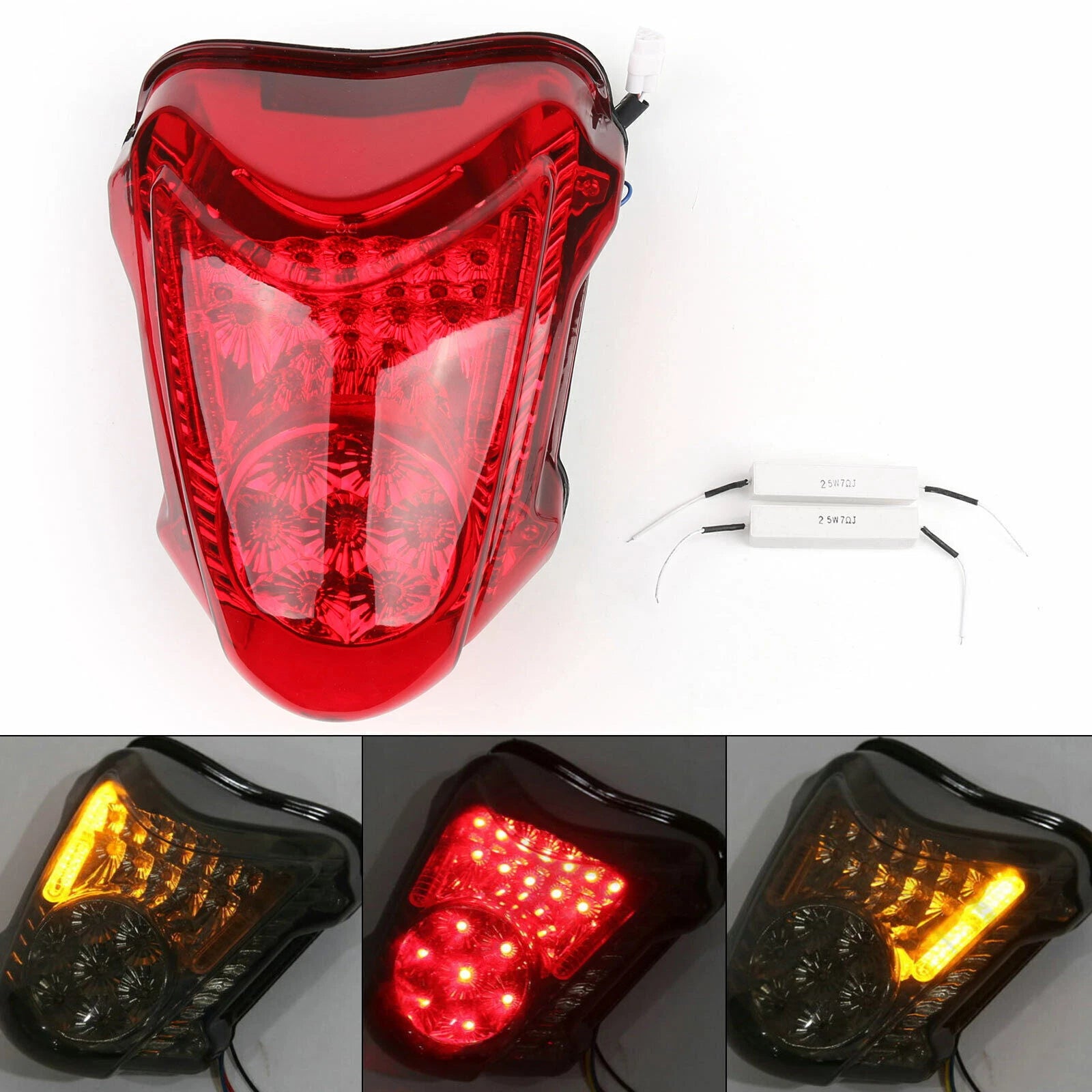 Integrated LED TailLight Turn Signals for Suzuki GSXR 1300 Hayabusa (2008–2020)