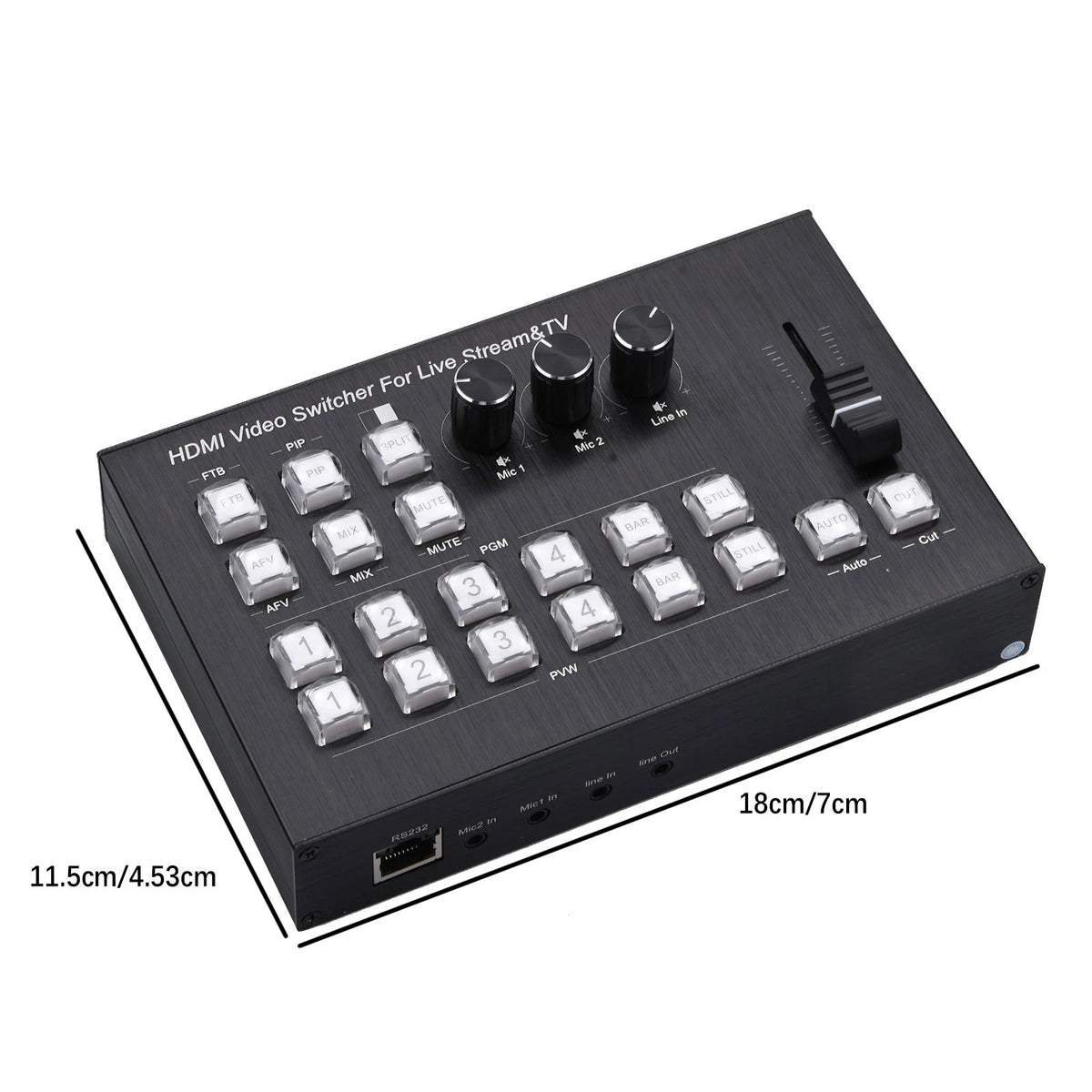 4K HDMI Video Switcher for Live Production Broadcast Station