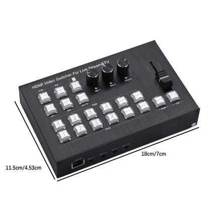 4K HDMI Video Switcher for Live Production Broadcast Station