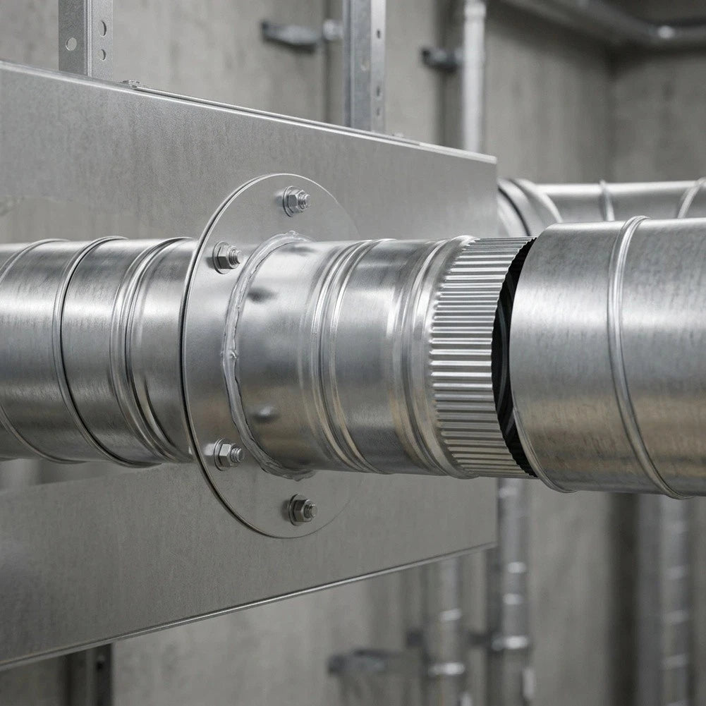 Ventilation Duct Connector for 4, 6, 8 Inch Systems (Deep Insert Design)