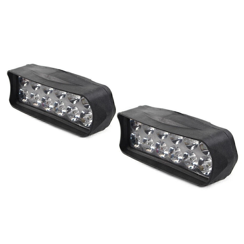 2X 12-LED Motorcycle Front Headlight Spot Fog Light for ATV UTV