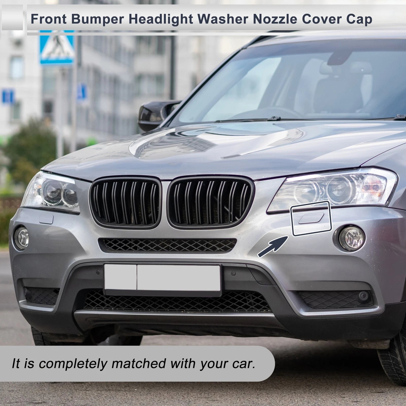 Front Right Side Headlight Washer Nozzle Cover Cap for BMW X3 (2018–2022)