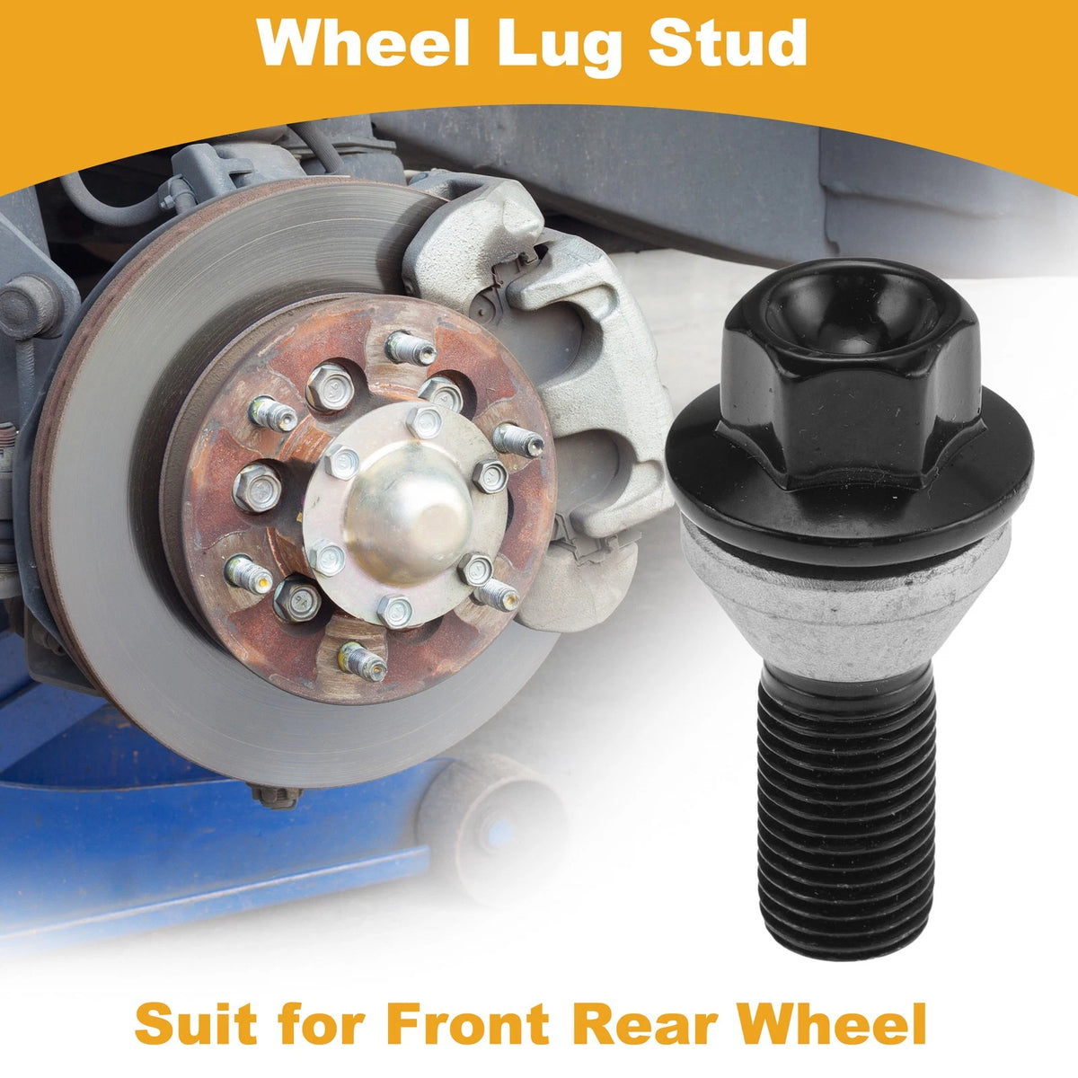 5pc Wheel Lug Stud for BMW 7 (E65, E66, E67) 760i, Li (2003–2008) No. 36136781153