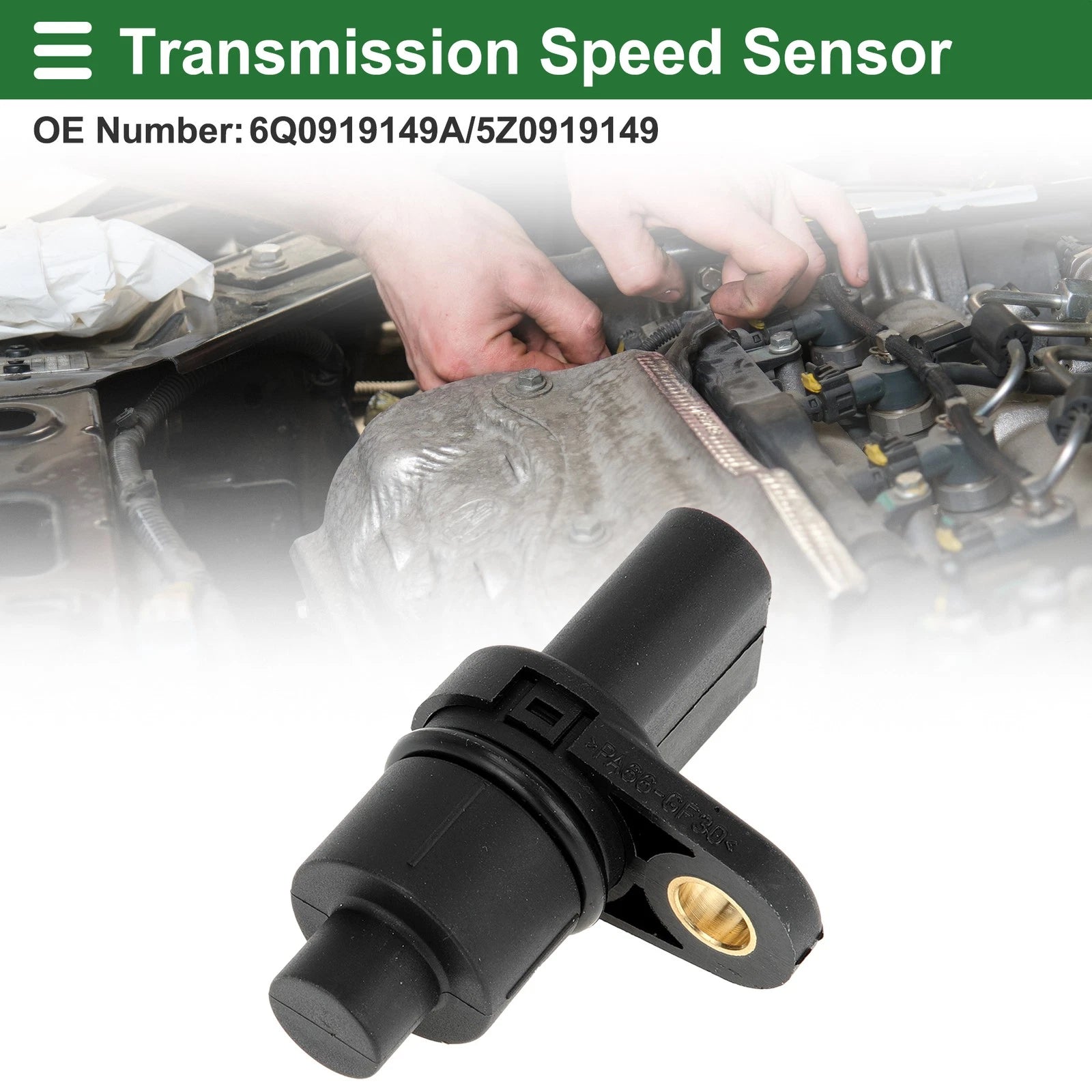1 Pc No.6Q0919149A Transmission Odometer Speed Sensor for VW Golf (2002–2005)