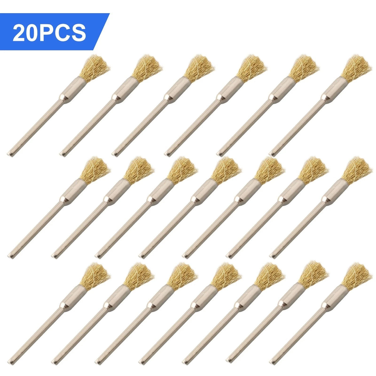20 Polishing Brushes for Power Drill Tool (40mm Length)