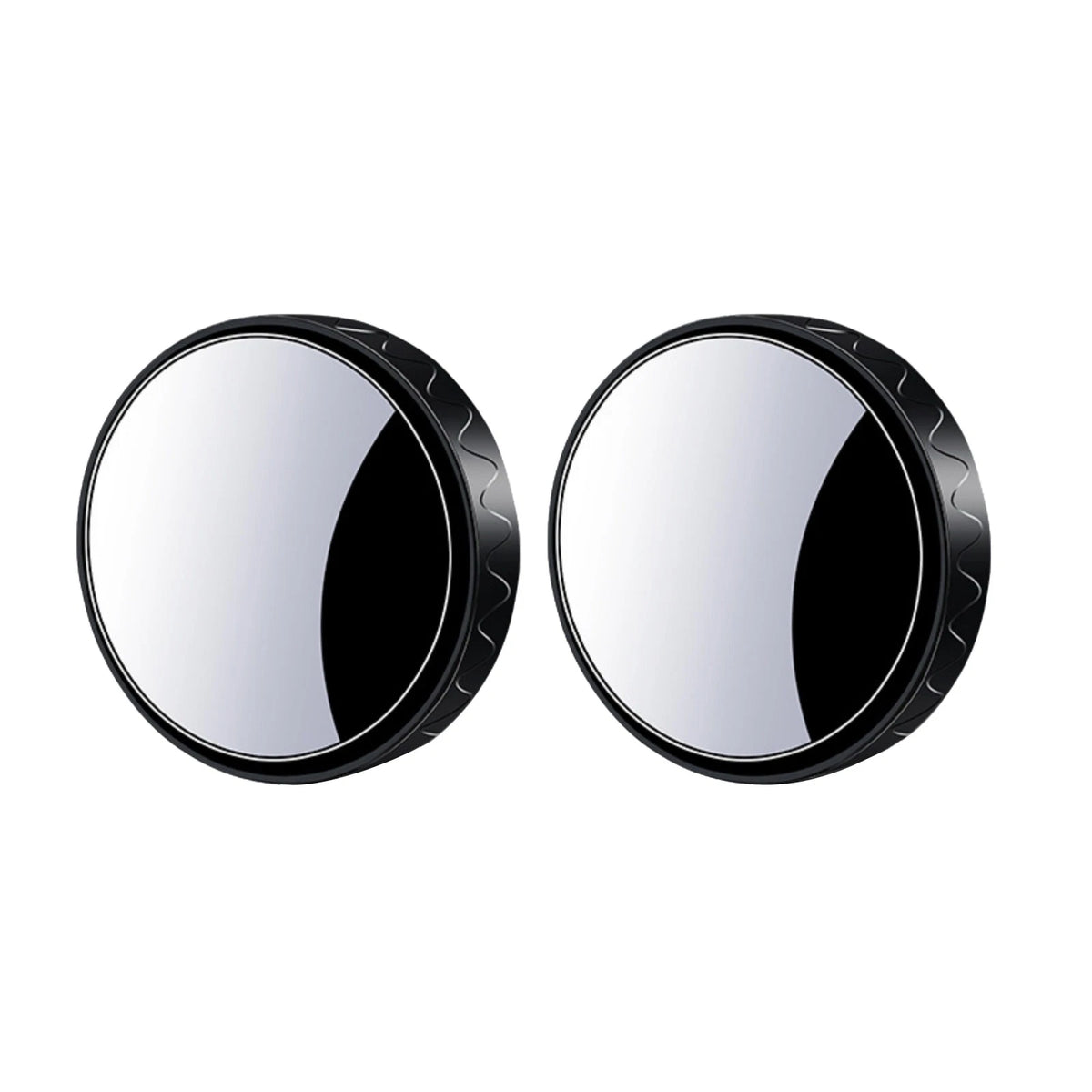 2X Blind Spot Helper Mirror with Suction Cup 360° Adjustable for Vehicles