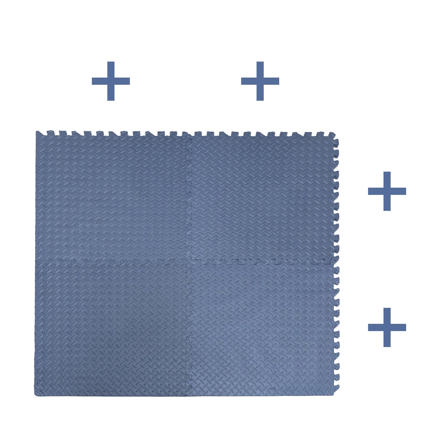 EVA Foam Interlocking Exercise Mat Tiles for Gym Flooring (Blue)