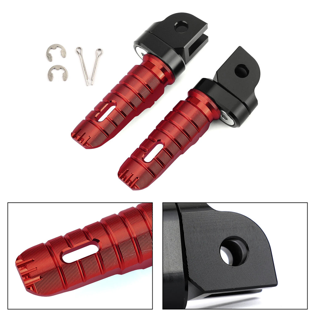 Front Footrests Foot Pegs for Honda CB125R CBR250RR/1000RR CB600F CB1100 (T9)