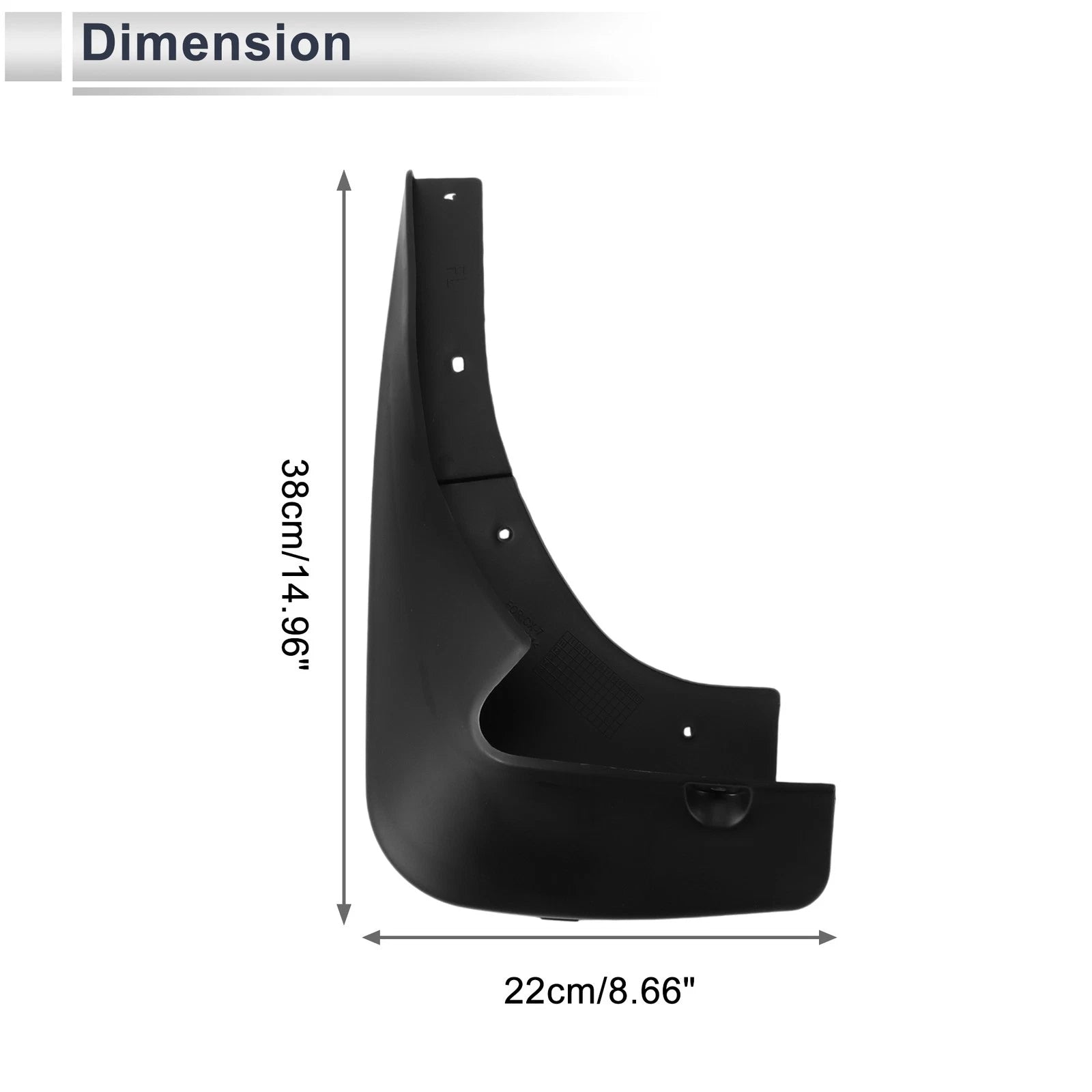 Mud Flaps Splash Guards 1 Set Replacement for Mazda CX-7 (2007–2012)