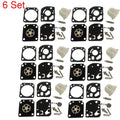 Set of 6 Carburetor Repair Kits for Zama RB-115 C1U-W18 C1U-W18A C1U-W24