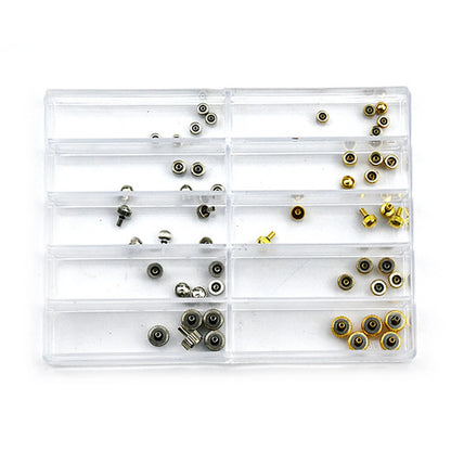 50pcs Watch Crown Assorted Set No. 8030 for Watchmaker Repair