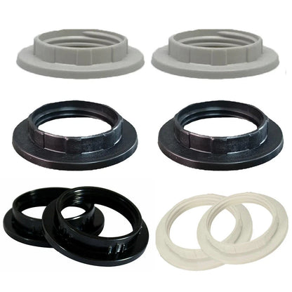 2Pcs Lampshade Collar Ring for E27/E14 Bulbs