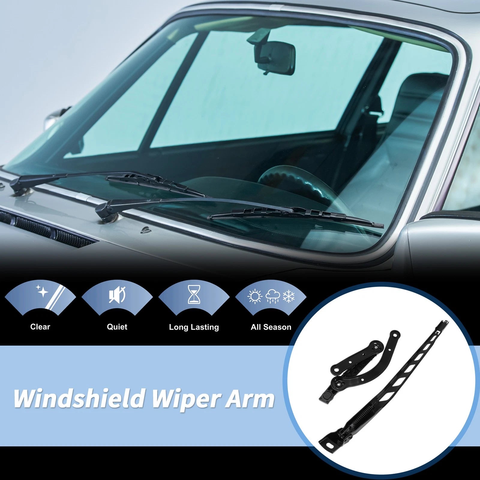 Front Right Windshield Wiper Arm Replacement for BMW 5 6 Series (2004–2010)